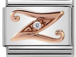 Classic 9ct Rose Gold Letter Z