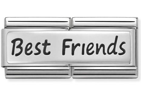 Classic Silver Double Plate Best Friends