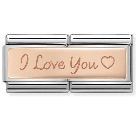 Classic 9ct Rose Gold Double Engraved  I LOVE YOU