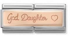 Classic 9ct Rose gold double engraved God Daughter