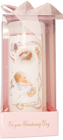 Christening Candle Girl 6 inch Gift Boxed