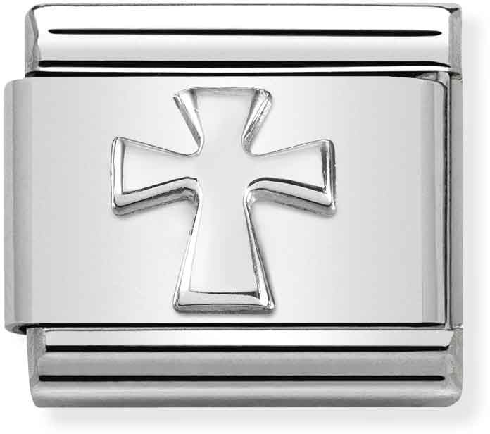 NOMINATION SILVER CROSS CHARM