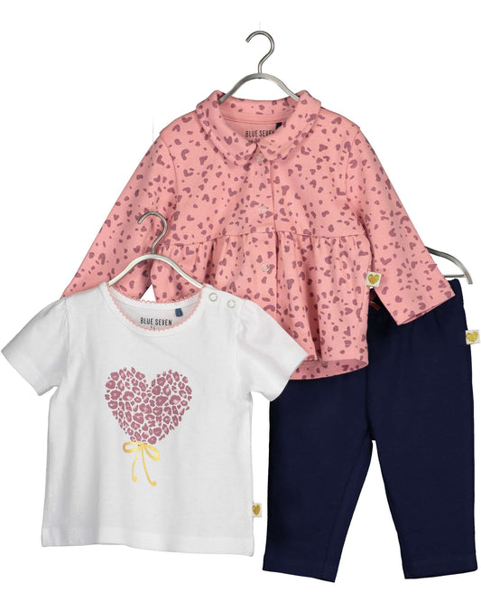 Pink hearts 3 piece set