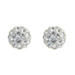 ROUND CRYSTAL STUD EARRING E888