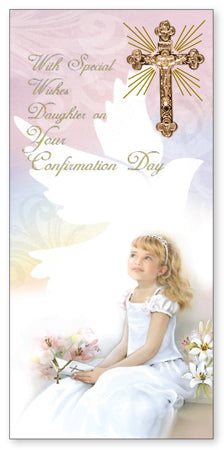 Confirmation Boxed Girl Card - Daughter