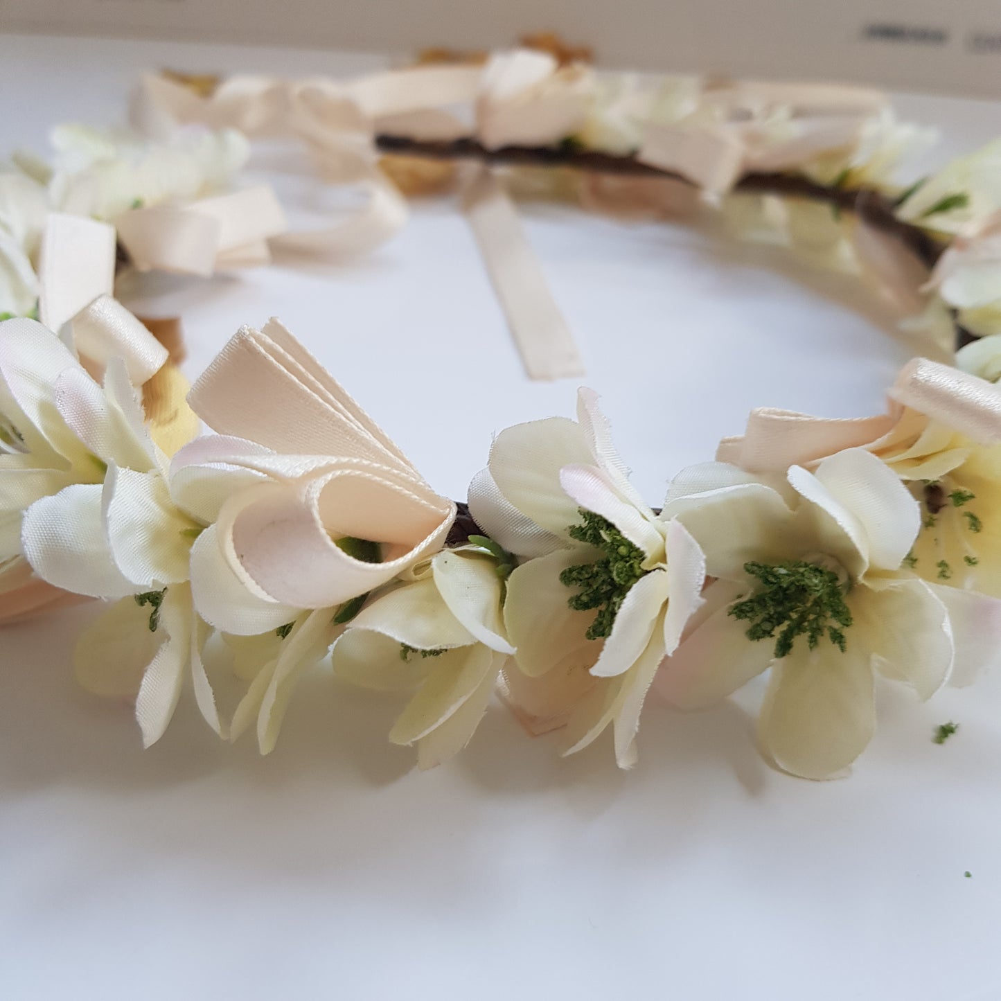 Petite Ivory Floral Crown