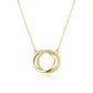 GOLD INTERLOCKED CIRCLE NECKLACE 2773