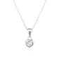 SILVER LOVE HEART NECKLACE L3150