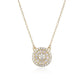 GOLD DIAMANTE ROSETTE NECKLACE