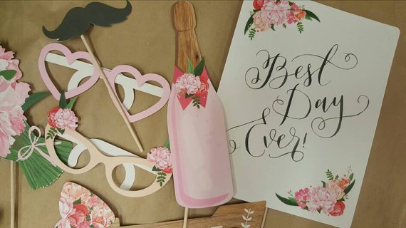 Vintage Wedding Photo Booth Props