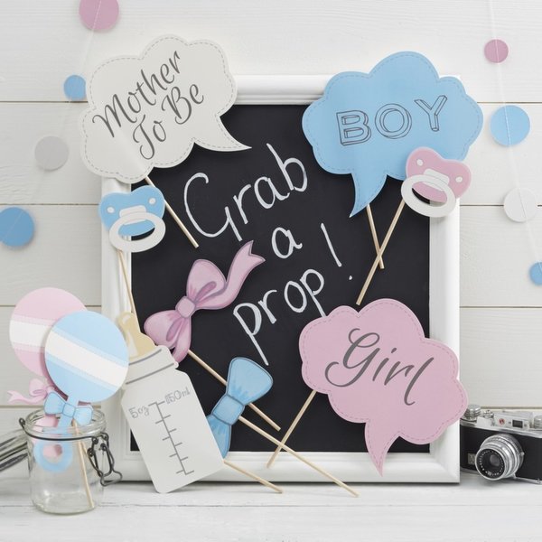 Baby Photo Booth Props - Little Lady or Mini Mister