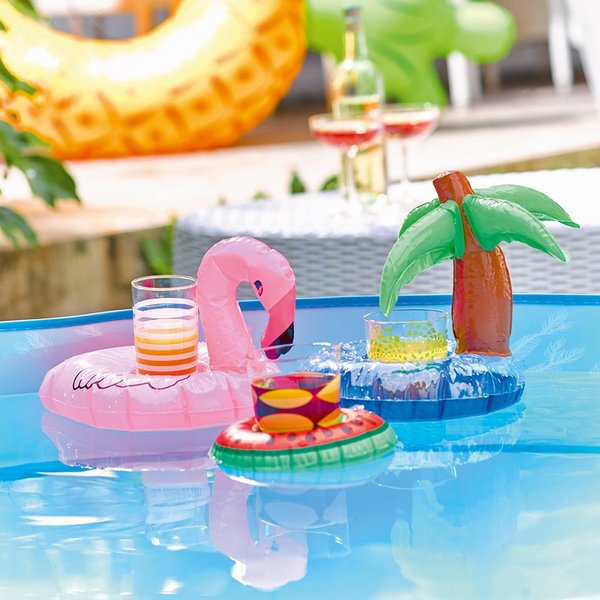 Tropical Mixed 3 pack Mini Inflatable Drinks Holders