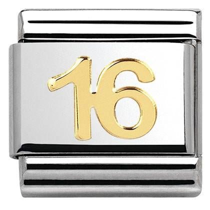 Classic  Number 16  S/steel,18k gold