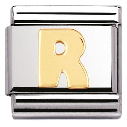 Classic LETTER.S/steel,Bonded Yellow Gold  Letter R