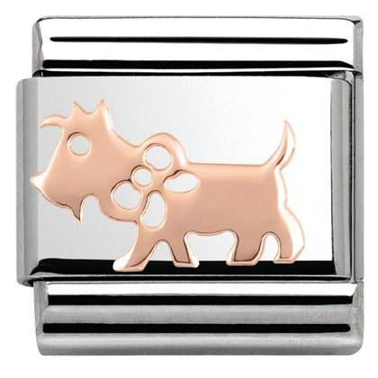 Classic,S/Steel,9ct rose Gold Dog