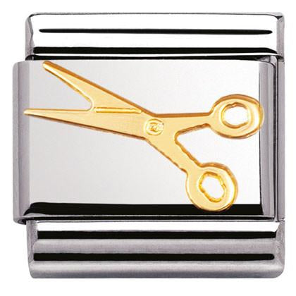 Classic,S/Steel,18k gold Little scissors
