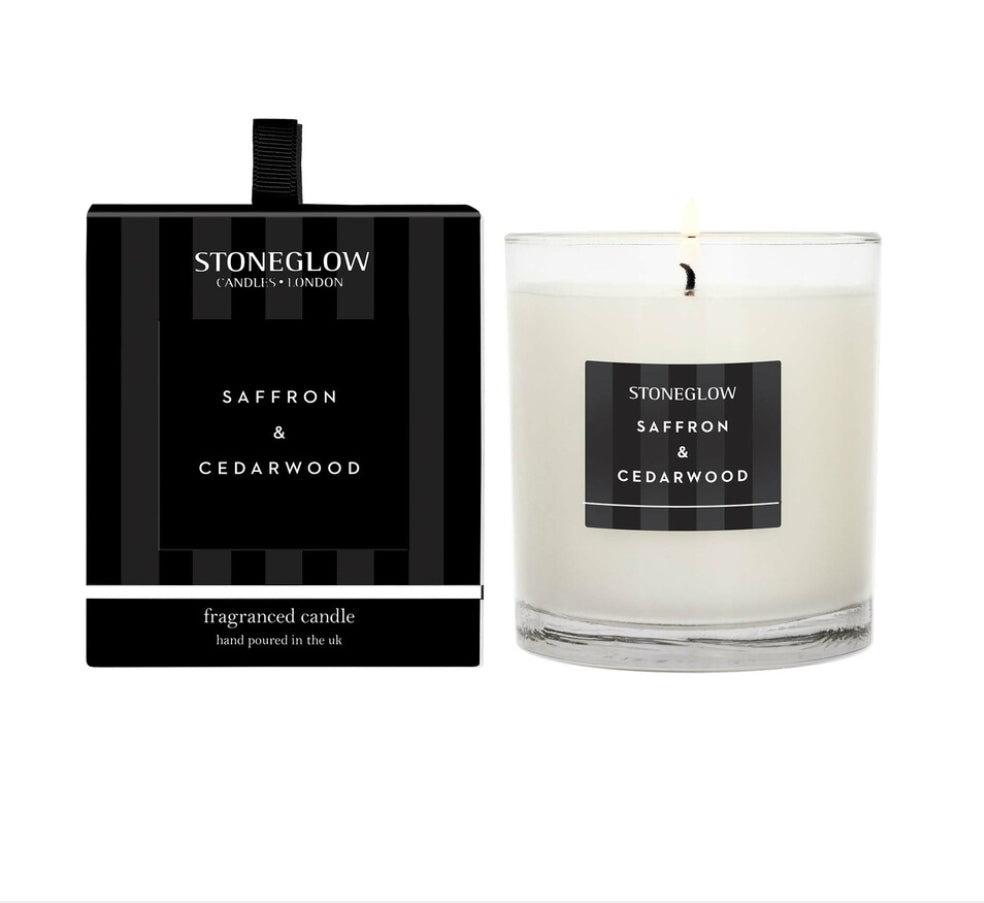 MODERN CLASSICS LIMITED EDITION - SAFFRON & CEDARWOOD - SCENTED CANDLE - BOXED TUMBLER