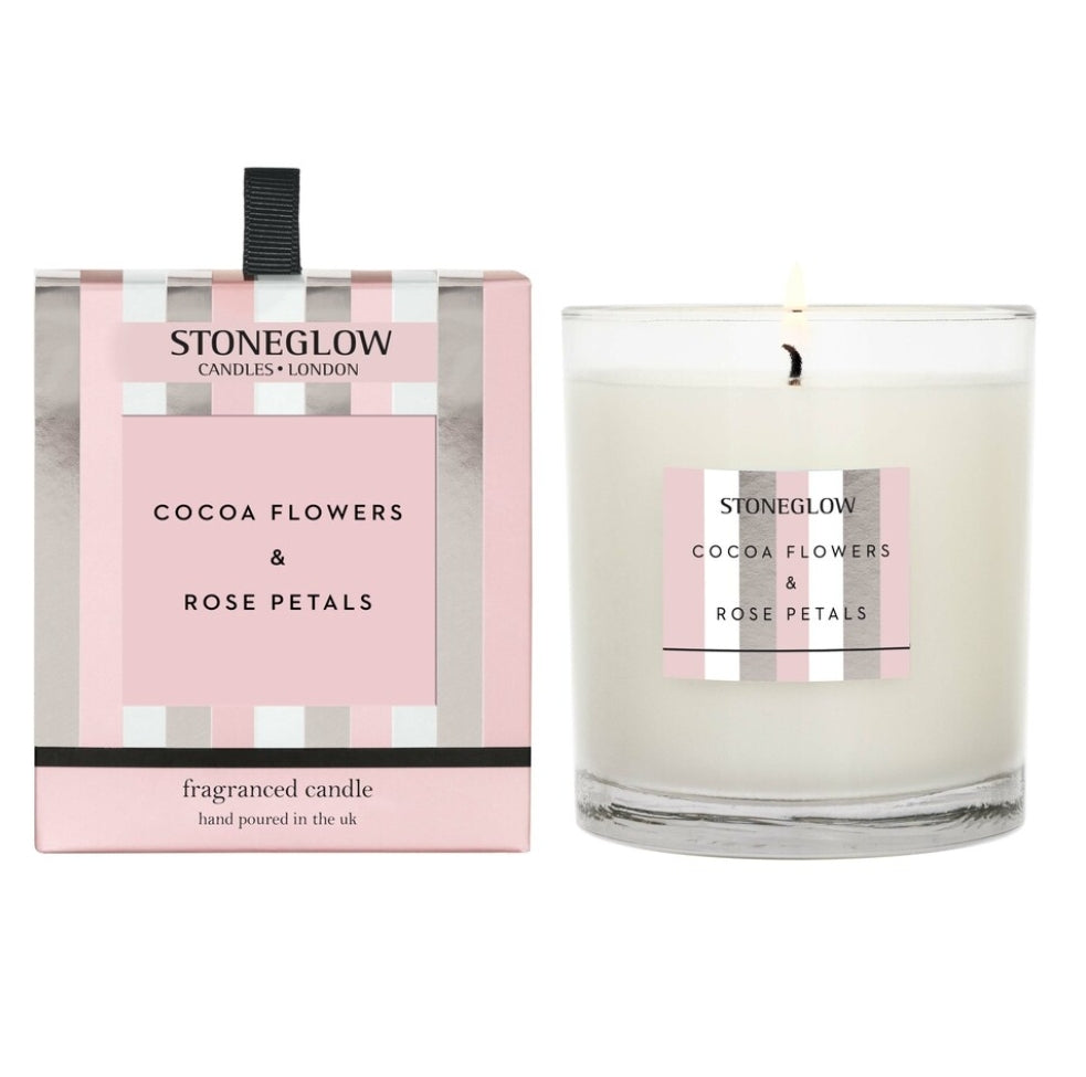 MODERN CLASSICS - JUBILEE EDITION - COCOA FLOWERS & ROSE PETALS - SCENTED CANDLE - BOXED TUMBLER