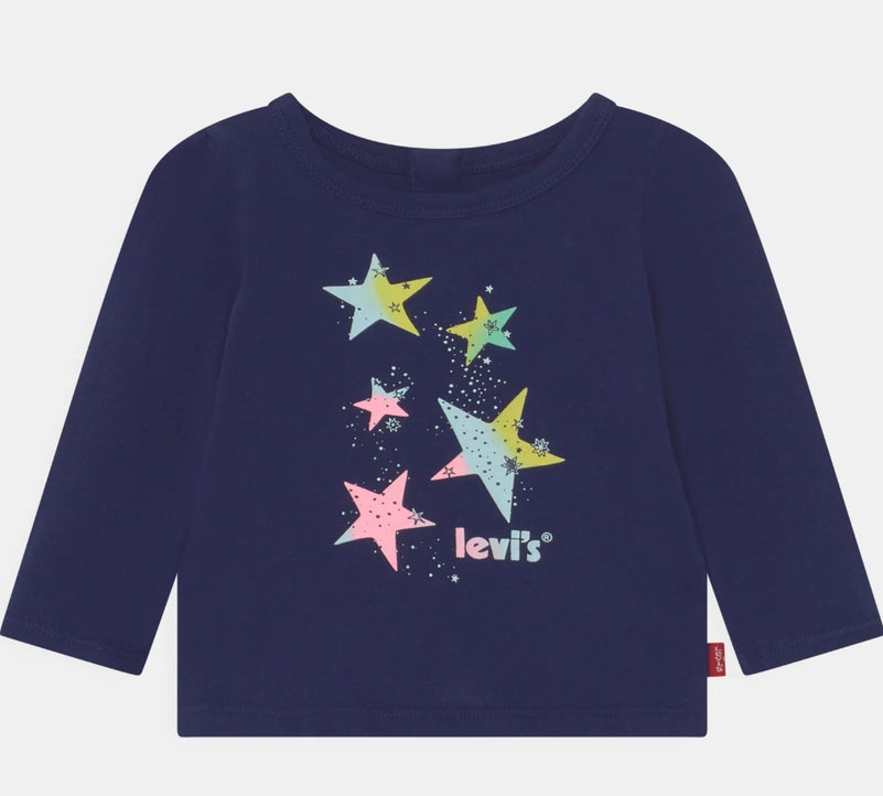 Levis Navy Stars top