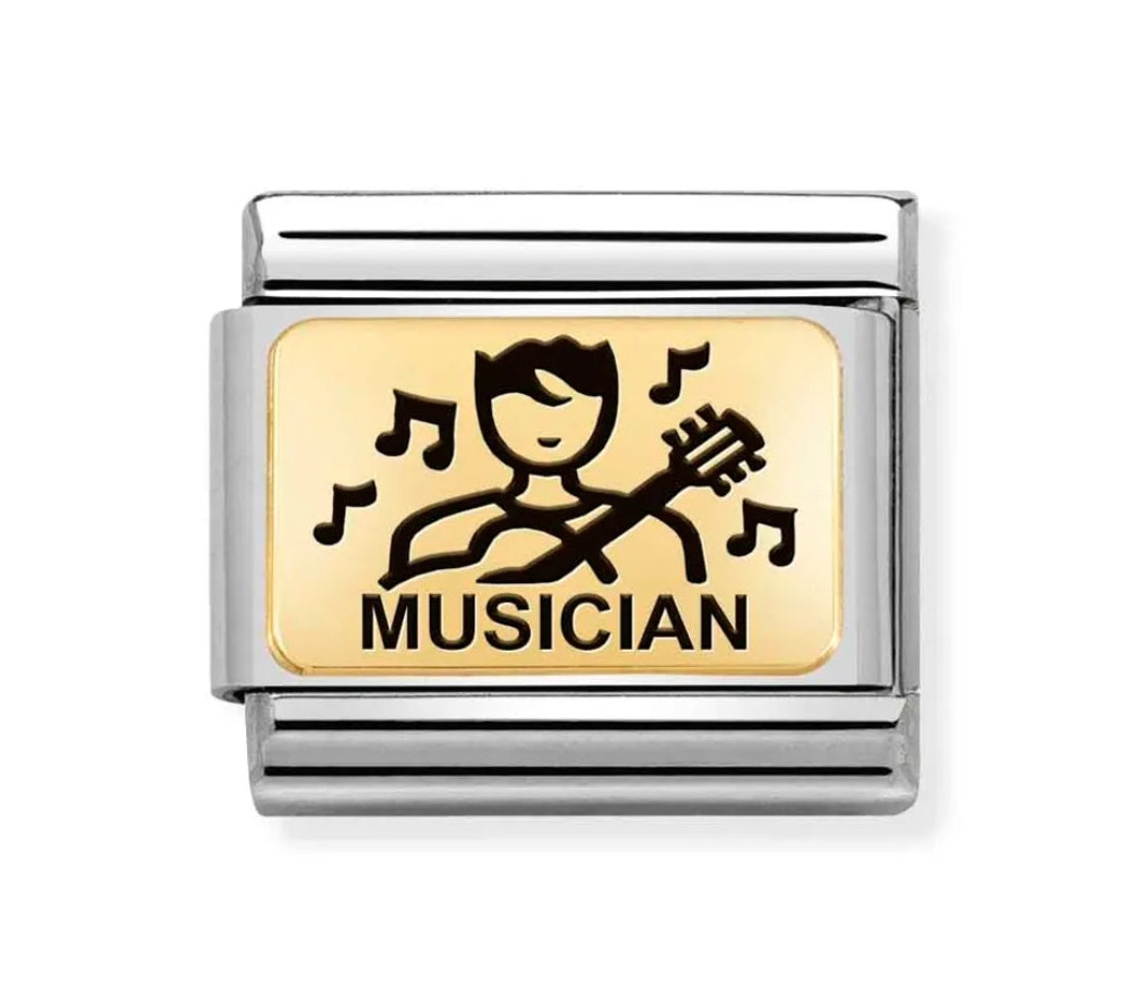 Classic Gold Musician Charm