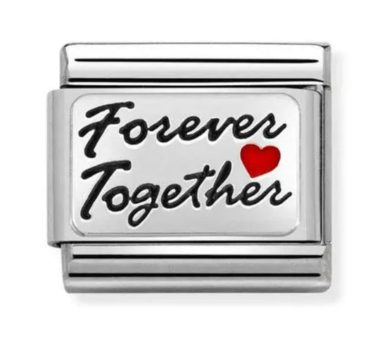 Classic Silver Forever Together with Heart Charm