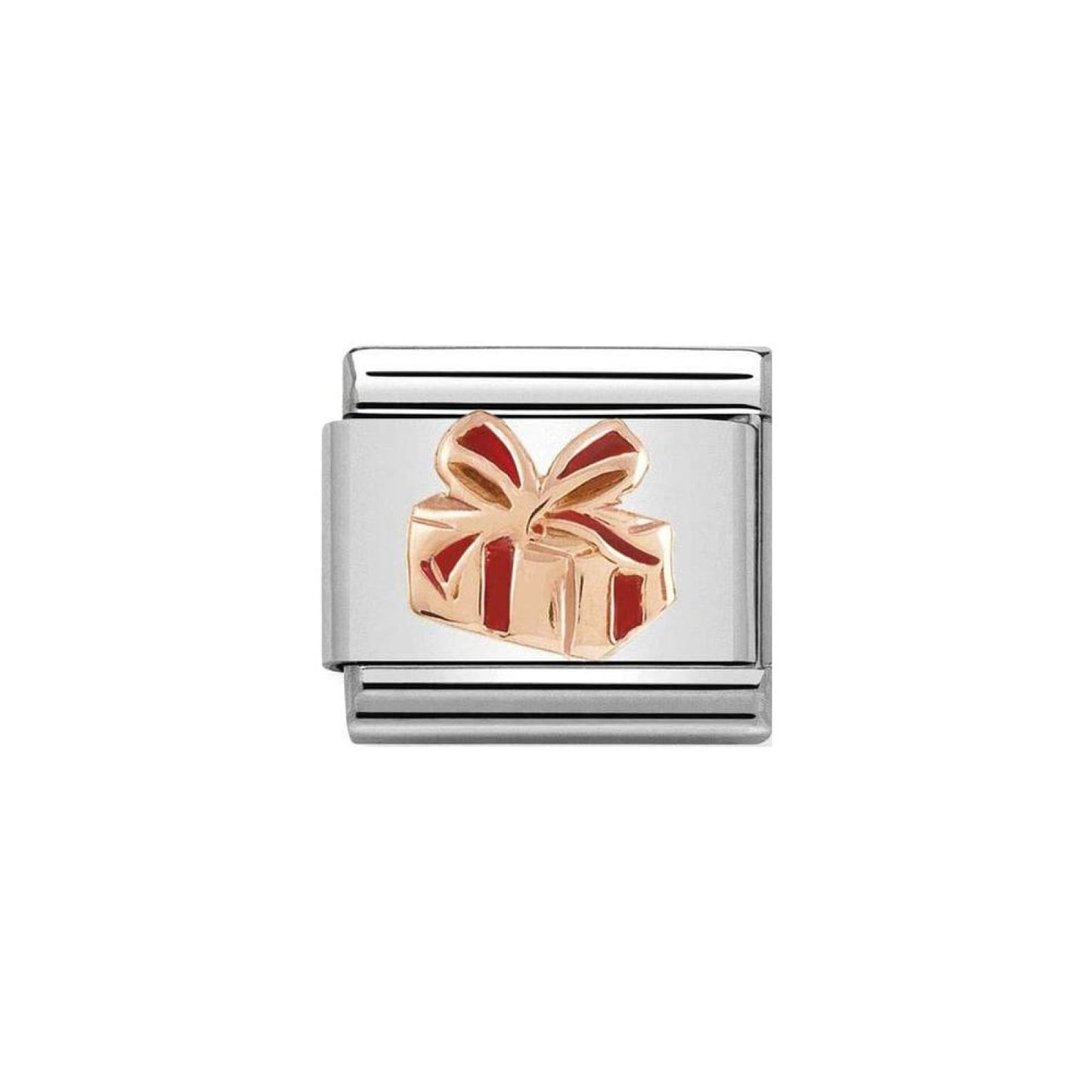 Classic Gift with red enamel rosegold