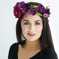 Purple Floral Crown