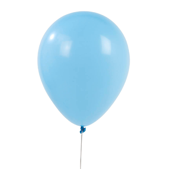 Blue Marble Effect Balloons - 12 Assorted