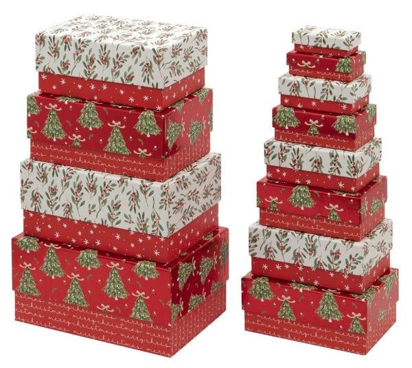 Christmas Foilage Rectangle gift box