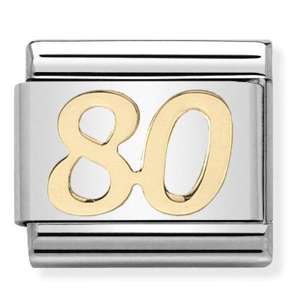 Classic 18ct Gold Number 80