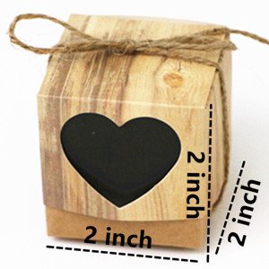 Rustic Heart Wedding Favour Boxes