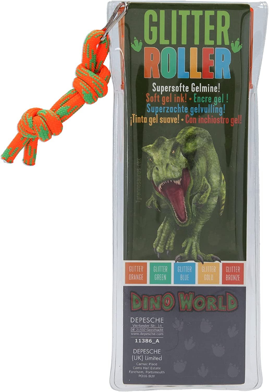Dino World Glitter Roller Pens - Depesche