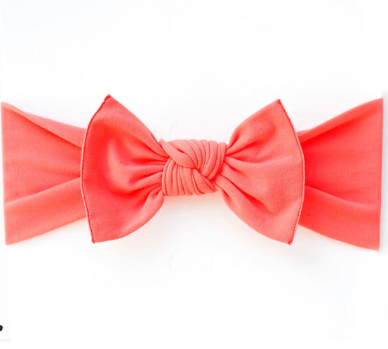 Little Bow Pip - Coral Pippa Bow