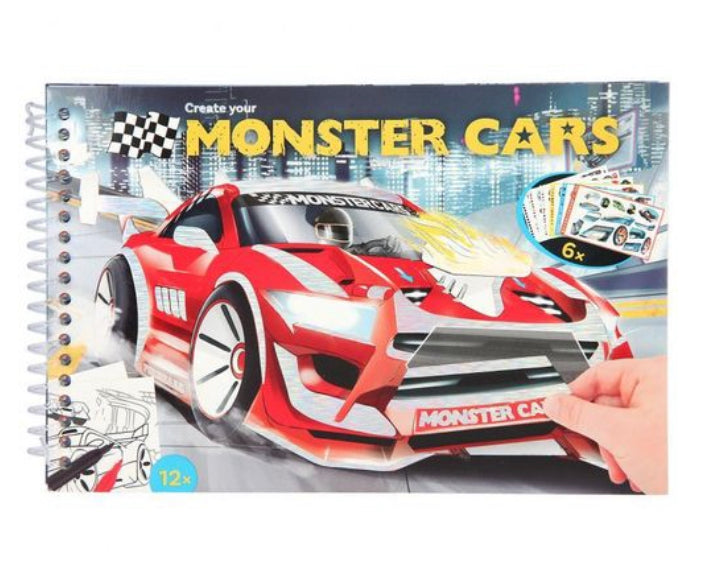 Monster Cars Pocket Colouring Book 11884_A