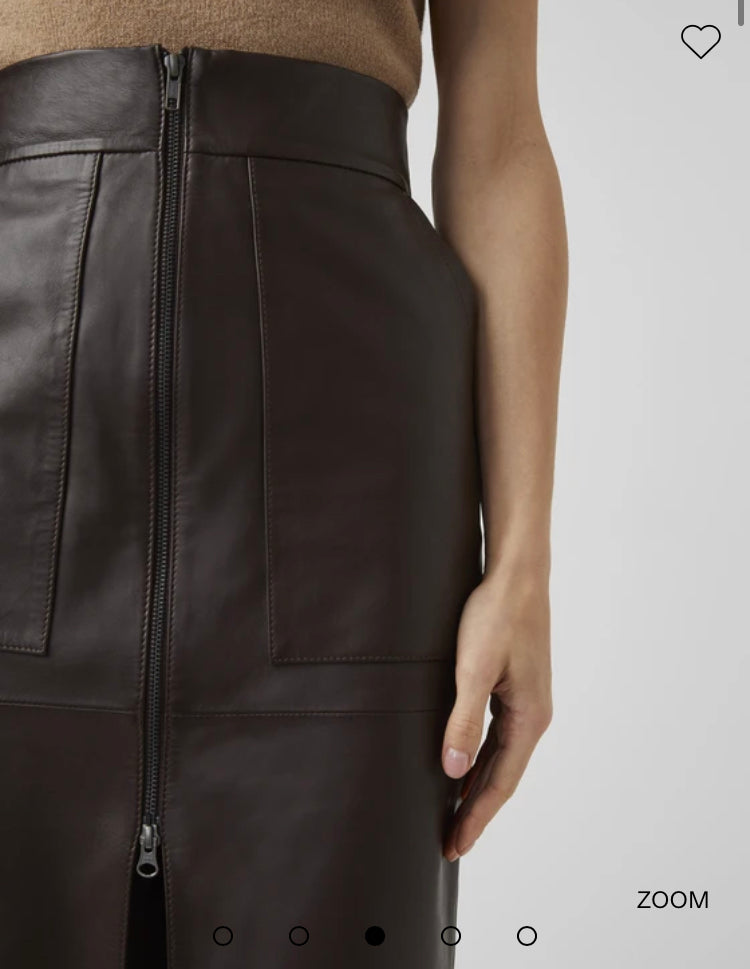 CALIDINAS LEATHER SKIRT