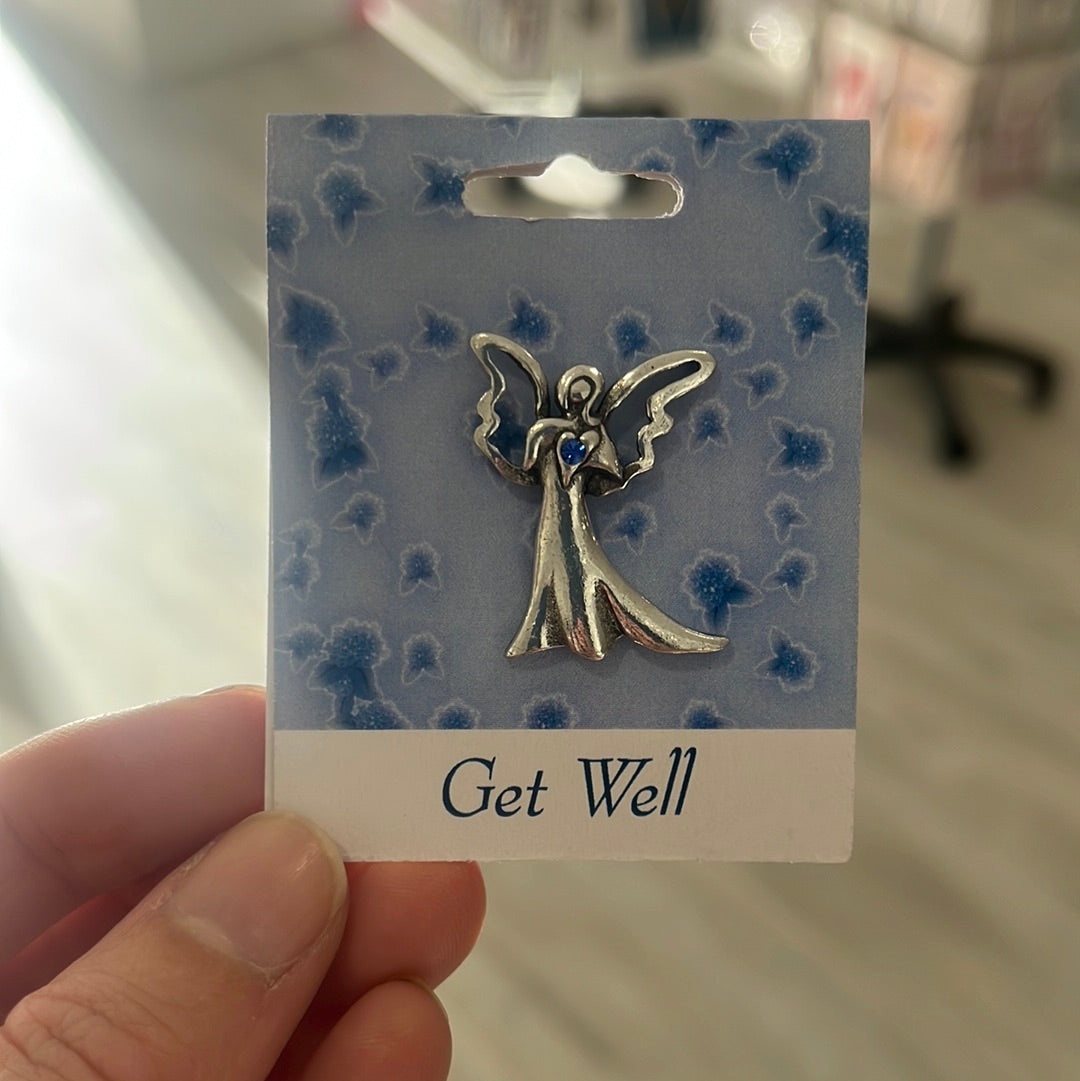 Get Well - Angel Pin