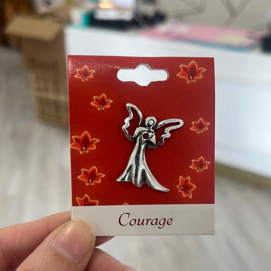 Courage - Angel Pin