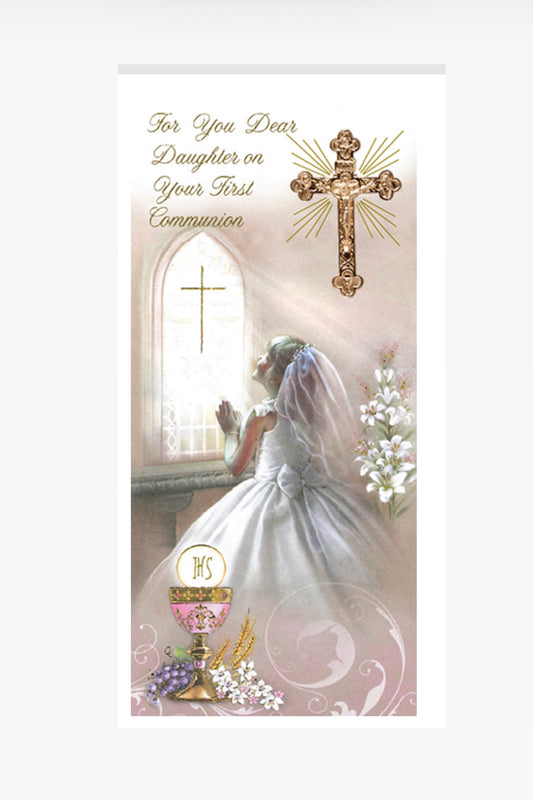Communion Boxed Card/Girl/Daughter (C23212)