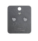 CUBIC ZIRCONIA HEART EARRINGS