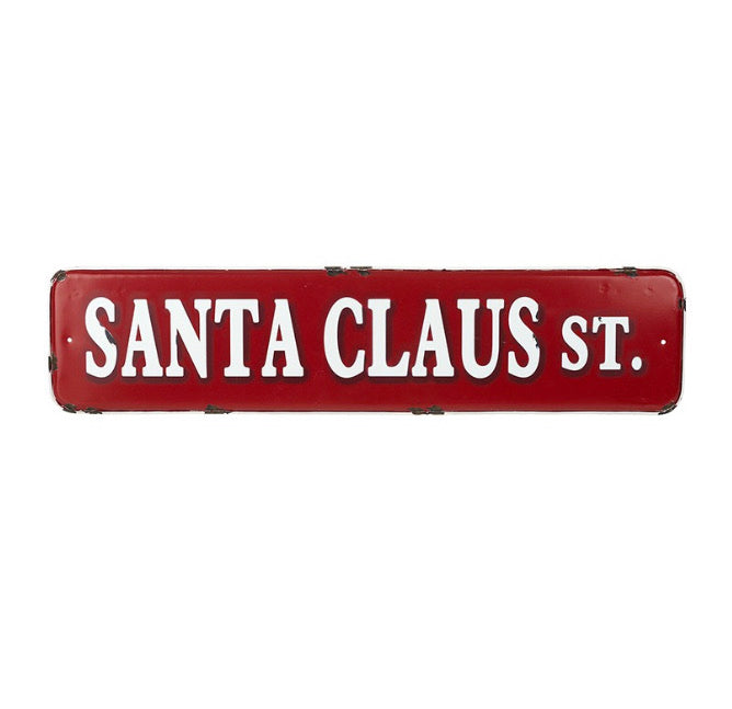 SANTA CLAUS ST SIGN - collection or shop purchase only