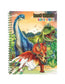 Dino World Colouring Book with Coloured Pencils