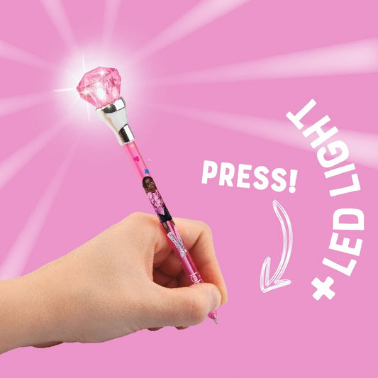 Depesche Top Model Ballpoint Pen With Light - Light Pink