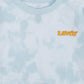 LEVI'S crop tie dye HIGH RISE JORDI GIRL'S SHORT SLEEVE T-SHIRT