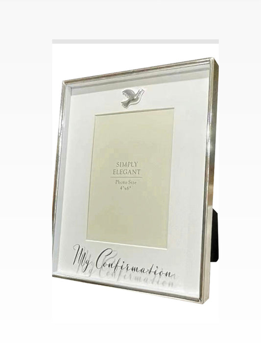 Photo Frame/White Finish/Confirmation (F46626)
