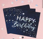 FOILED HAPPY BIRTHDAY PAPER NAPKINS - STARGAZER