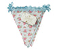 Pastel floral fabric bunting