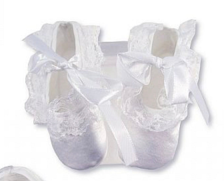 Satin Shoes - White