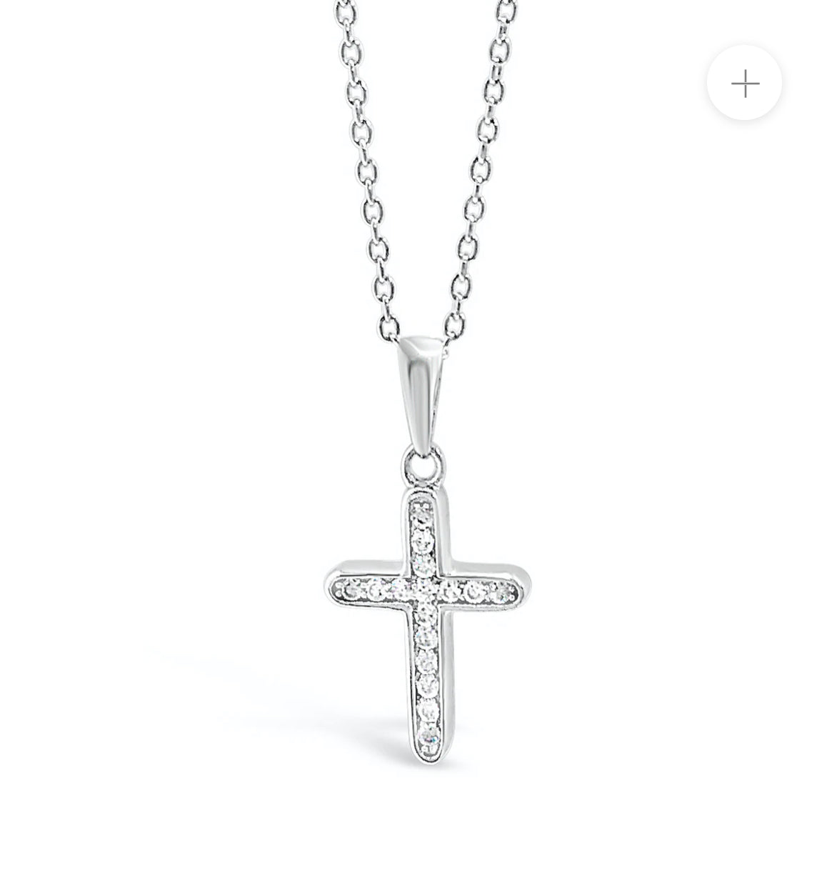 Absolute Jewellery Diamante Cross Necklace HCC112