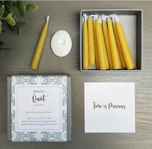 time for Quiet candles (wrap)