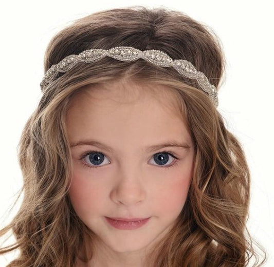 Flower Girl Rhinestone Headband